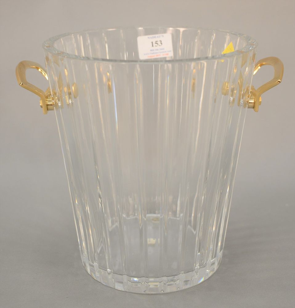 Appraisal: Large Baccarat crystal ice bucket Ht in Large Baccarat crystal