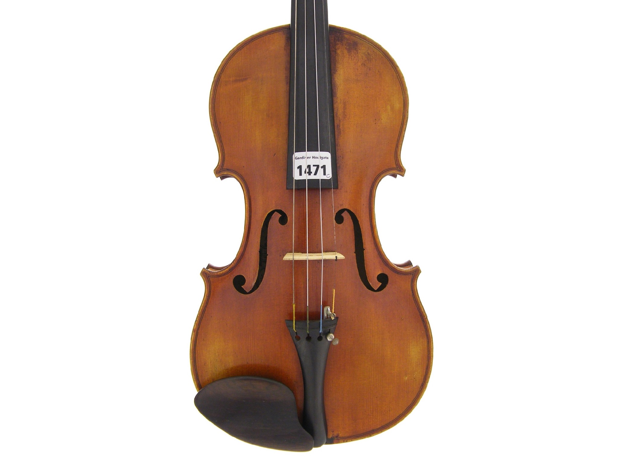 Appraisal: Violin labelled Charles Brugere Annee no Paris the two piece