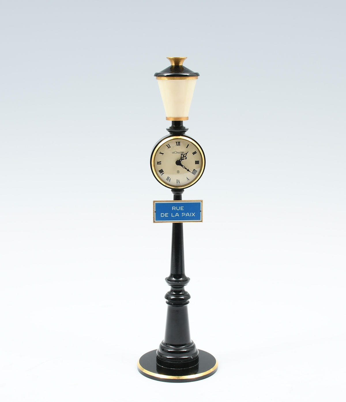 Appraisal: JAEGER-LECOULTURE ''RUE DE LA PAIX'' STREET LAMP CLOCK Vintage s