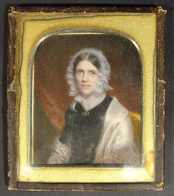 Appraisal: th Century rectangular portrait miniature of a woman entitled 'Hannah