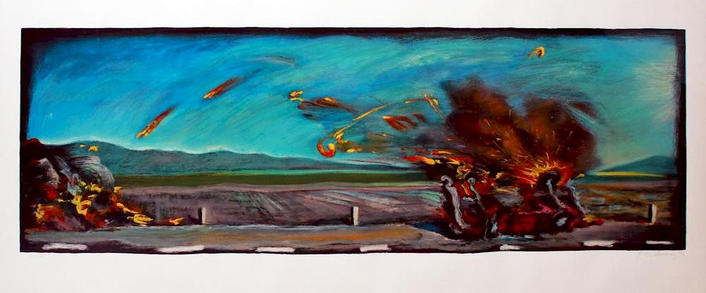 Appraisal: Carlos Almaraz - Carlos Almaraz - Car Crash Silkscreen From