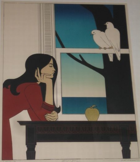 Appraisal: WILL BARNET Atalanta Color lithograph x mm x inches full