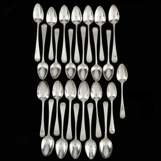 Appraisal: Assembled Set of Georgian Silver Teaspoons majority early th century