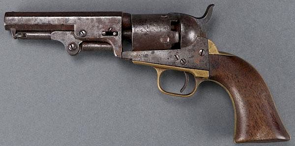 Appraisal: A PAIR OF CIVIL WAR REVOLVERS COLT AND MANHATTAN A