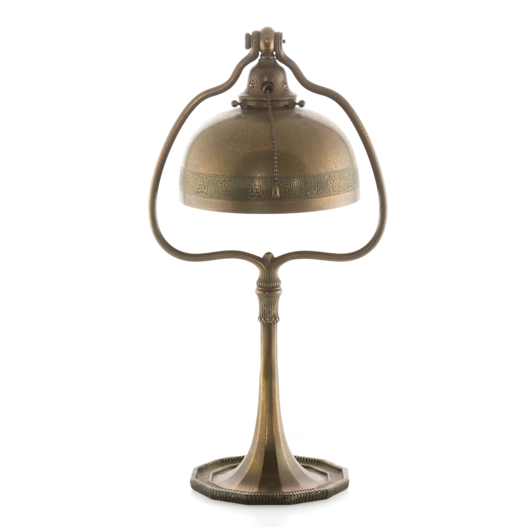 Appraisal: Tiffany gilt bronze table lamp first quarter- th century with