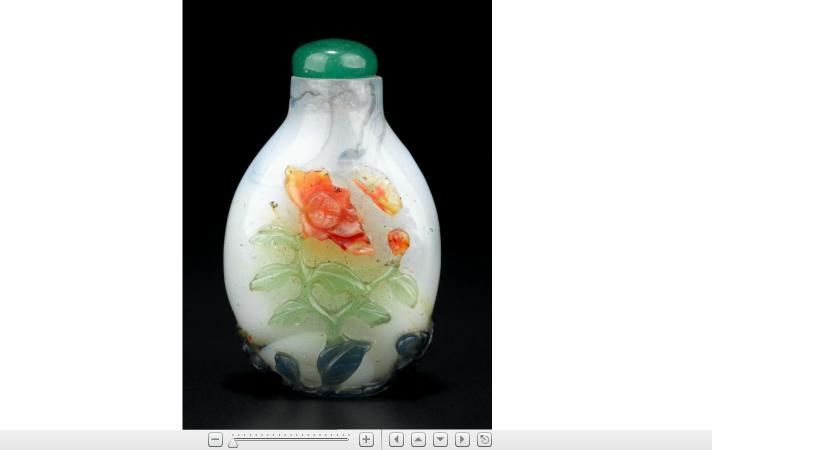 Appraisal: Chinese overlay glass snuff bottle Qing dynasty