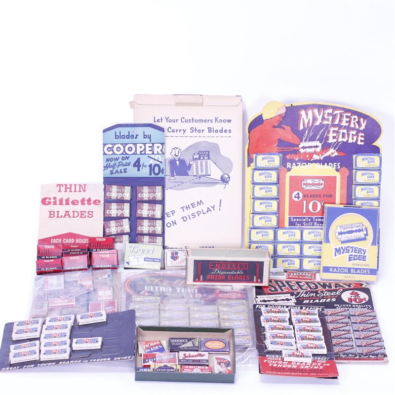 Appraisal: Collection of drug store counter top display cardboard advertising signs