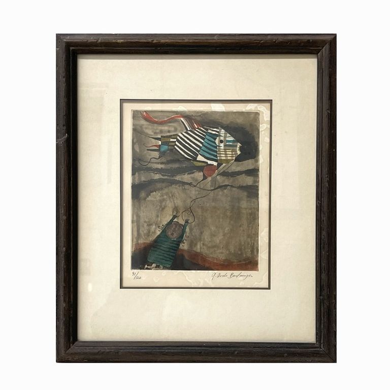 Appraisal: Graciela Rodo Bolivian b Lithograph Graciela Rodo Bolivian b Lithograph