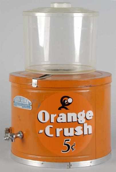 Appraisal: Cool Air Orange Crush Dispenser Description Metal bottom and plastic