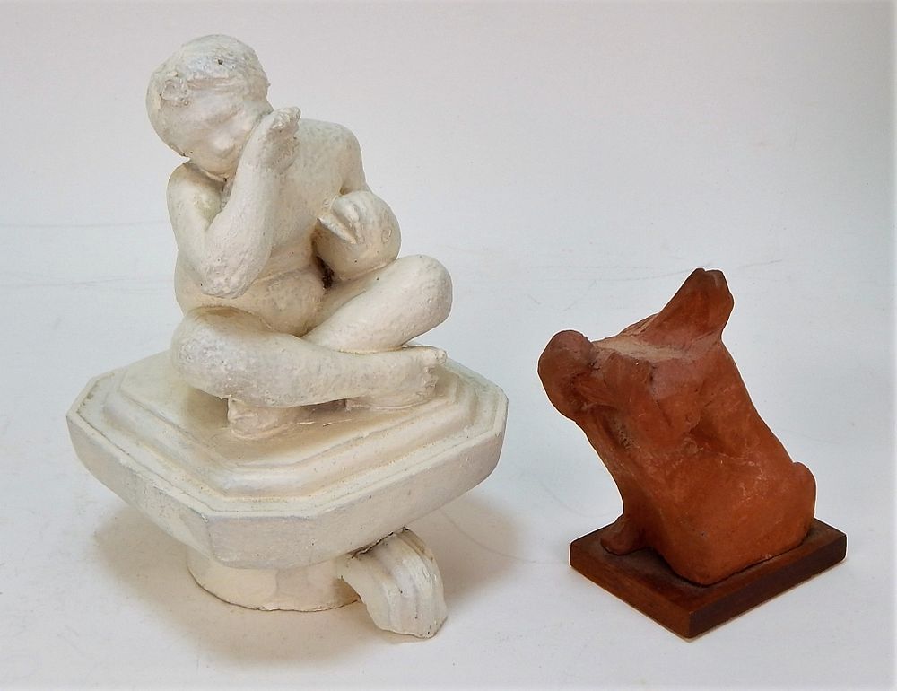 Appraisal: George Aarons MCM Plaster Female Nude Sculptures George Aarons Gloucester