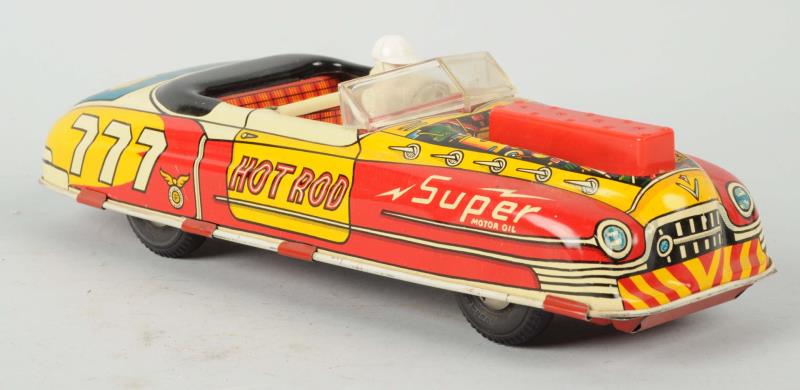 Appraisal: Tin Marx Super Hot Rod Car Friction Toy This working