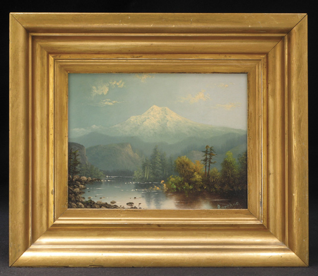 Appraisal: ELIZA R BARCHUS OIL on academy board the Oregon artist