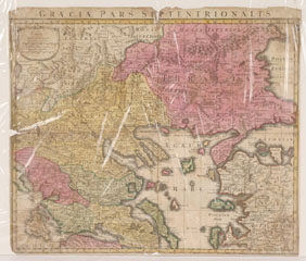 Appraisal: Early th century map of Greece Size approximately x All