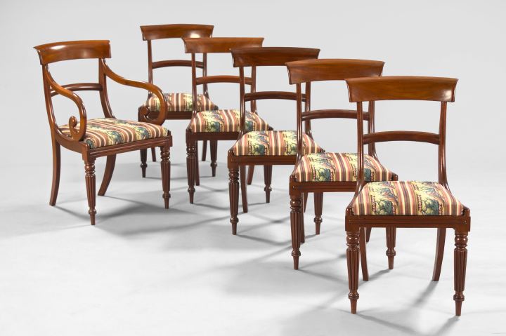 Appraisal: Good Suite of Six Regency Mahogany Dining Chairs first quarter