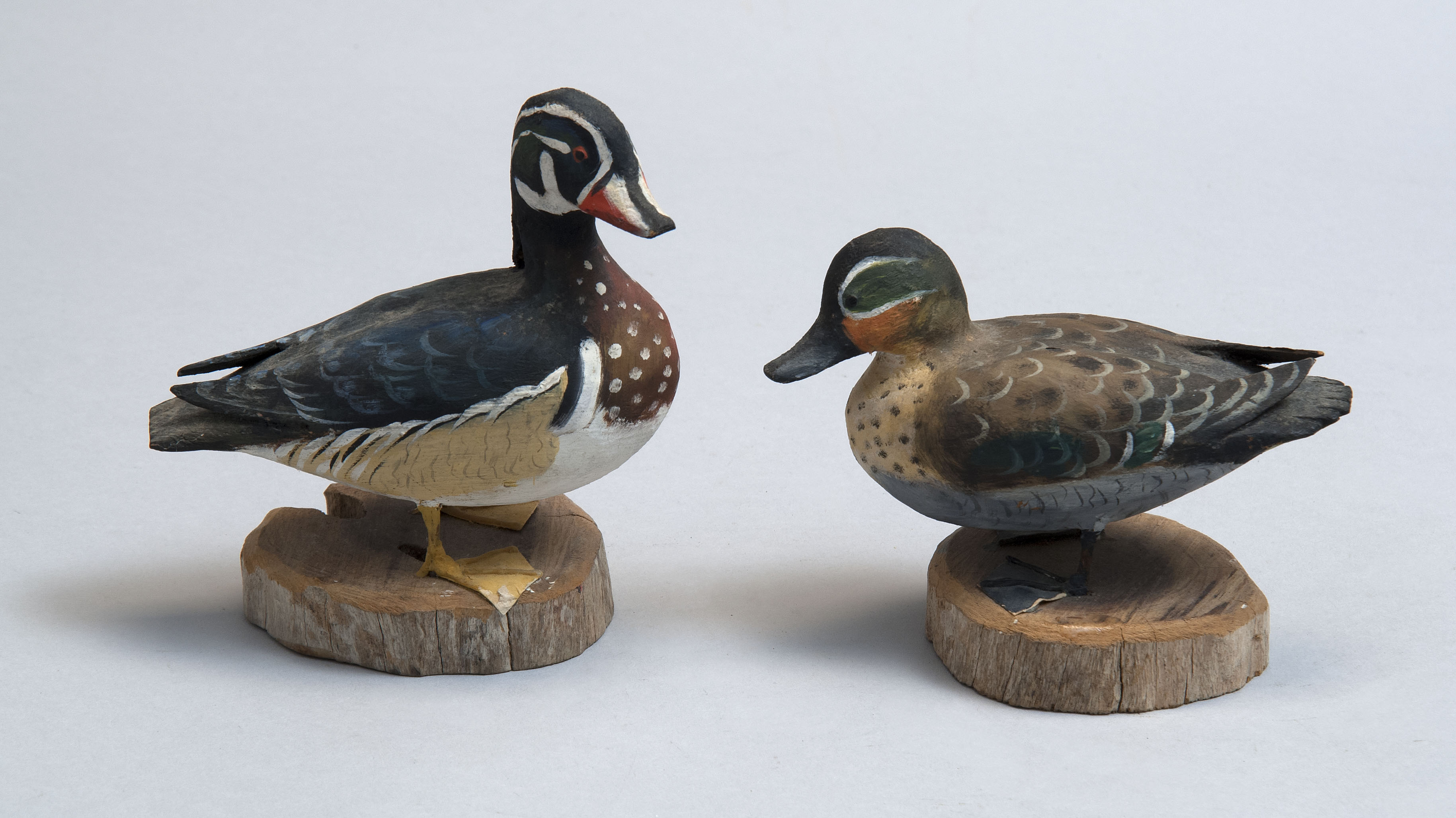 Appraisal: TWO MONTREAL WATERFOWL CARVINGS th CenturyBy Peter Peltz of Sandwich