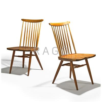 Appraisal: GEORGE NAKASHIMA NAKASHIMA STUDIOS Pair of New chairs New Hope