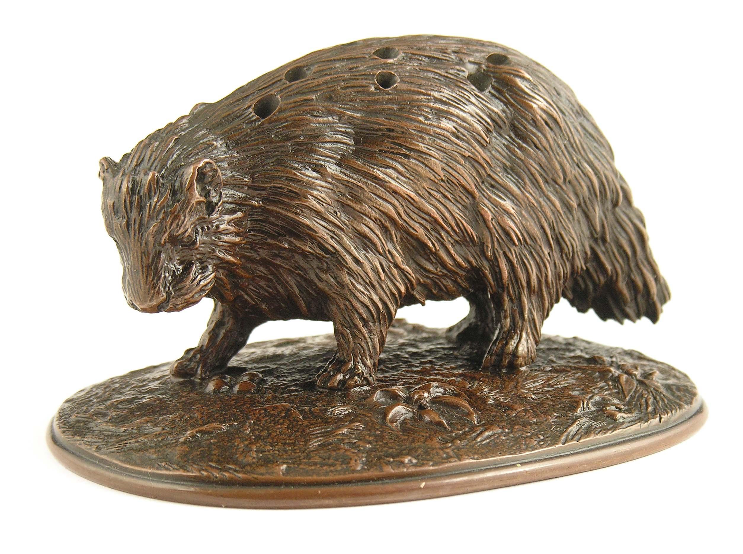 Appraisal: An Elkington amp Co bronze novelty toothpick holder