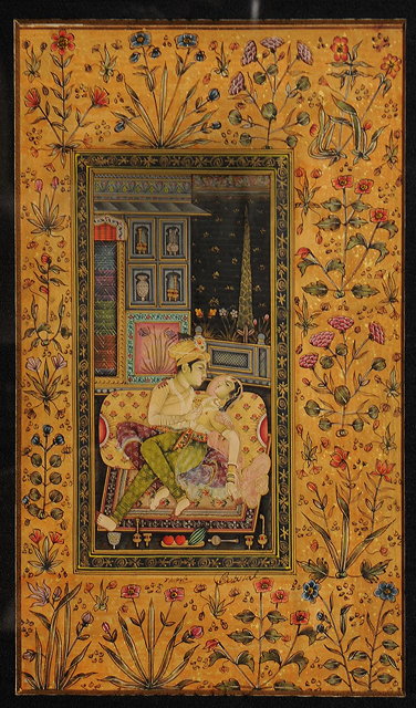 Appraisal: A pair of Persian painted folios in the th th