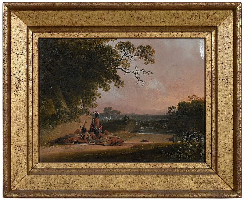 Appraisal: Joshua Shaw English America - Battle Scene in Georgia Near