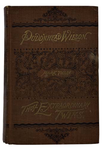 Appraisal: TWAIN MARK The Tragedy of Pudd'nhead Wilson Illustrated to publisher's