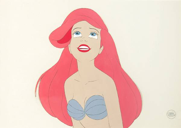 Appraisal: A Walt Disney celluloid from The Little Mermaid gouache on