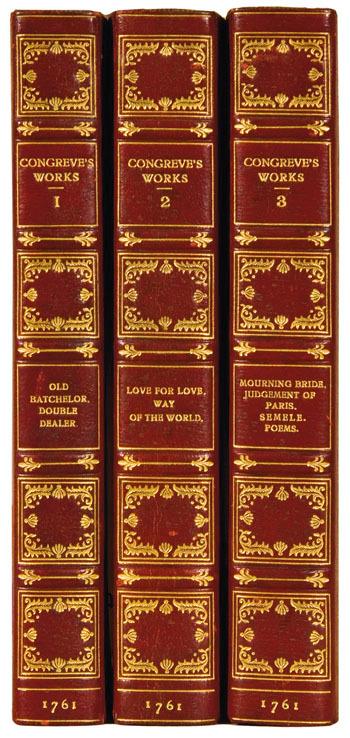 Appraisal: CONGREVE William - Works Birmingham John Baskerville volumes vo x