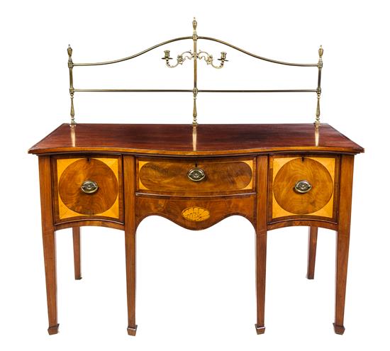 Appraisal: Sale Lot A George III Style Mahogany Sideboard th century