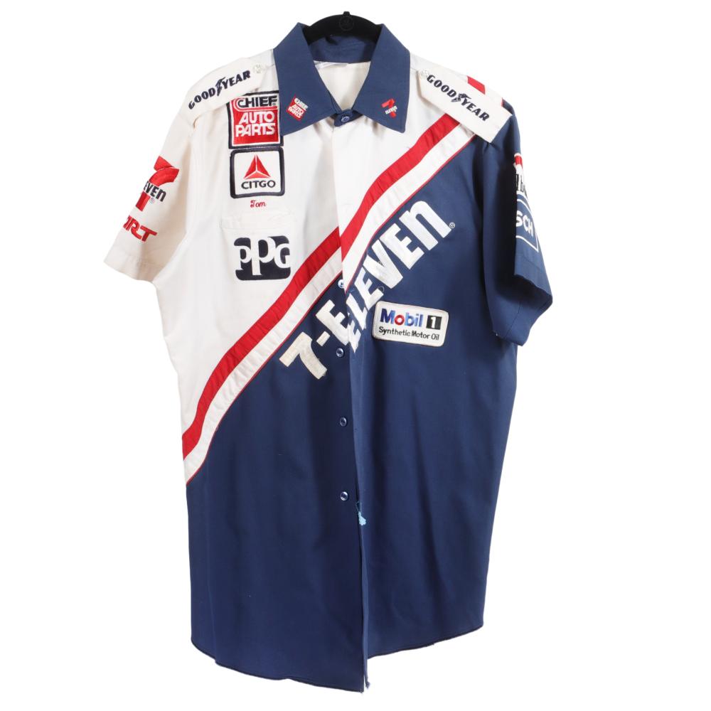 Appraisal: -ELEVEN CHIEF AUTO PARTS RACING CREW SHIRT ARMPIT-TO-ARMPIT L -Eleven