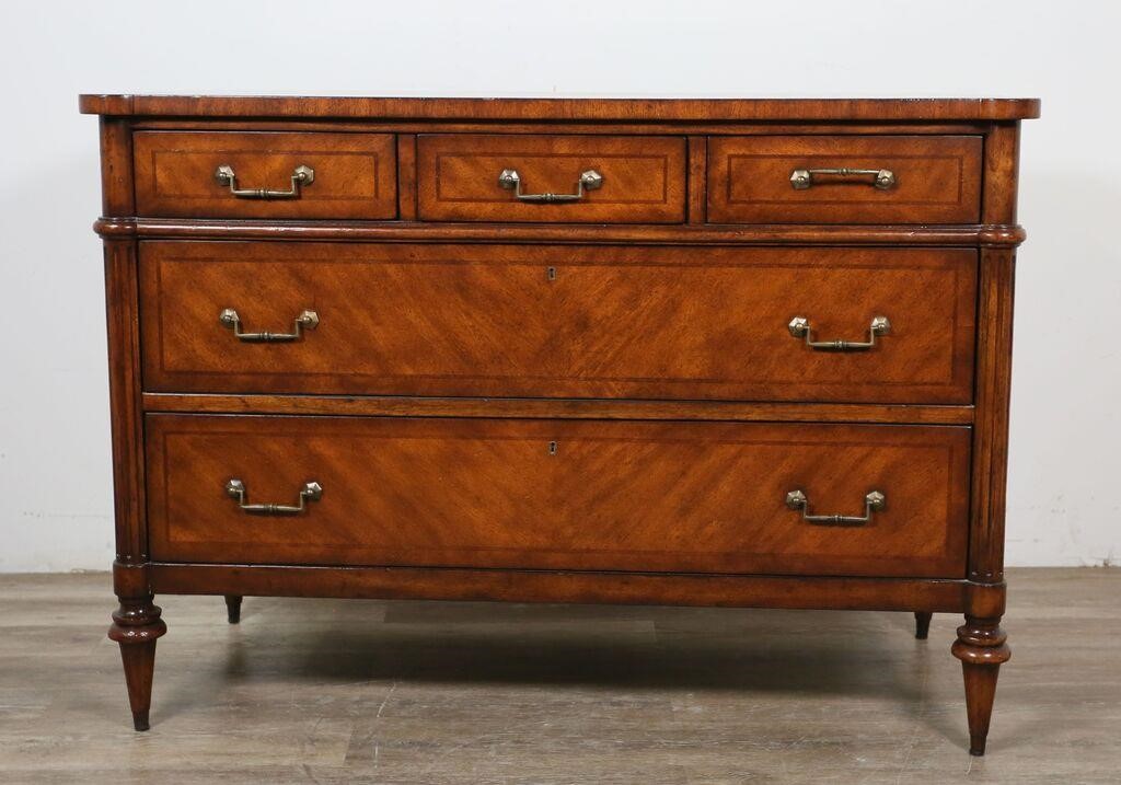 Appraisal: European Crossroads by John Richards Directoire style chest of drawers