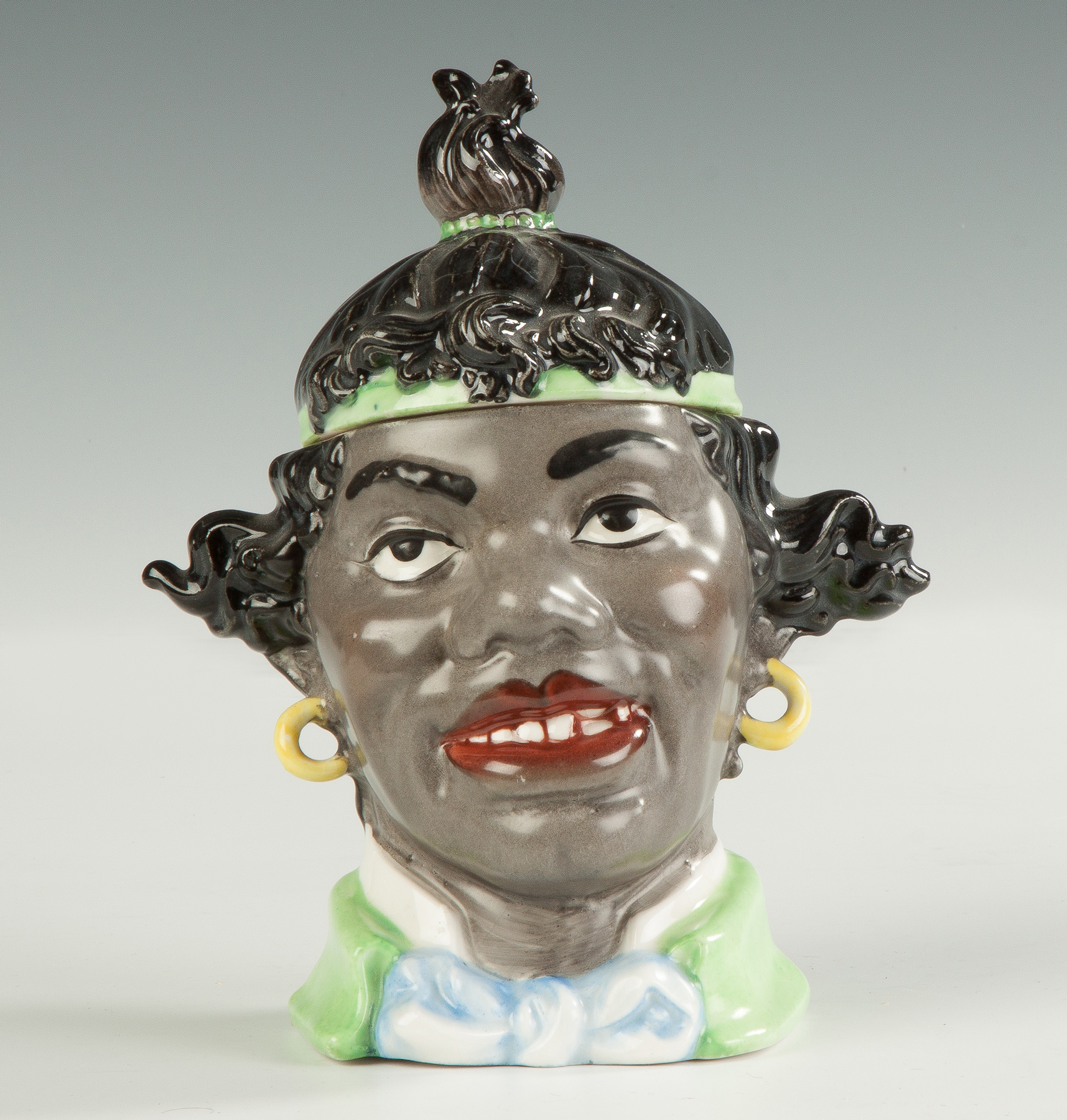 Appraisal: Ceramic Humidor of a Black Woman C