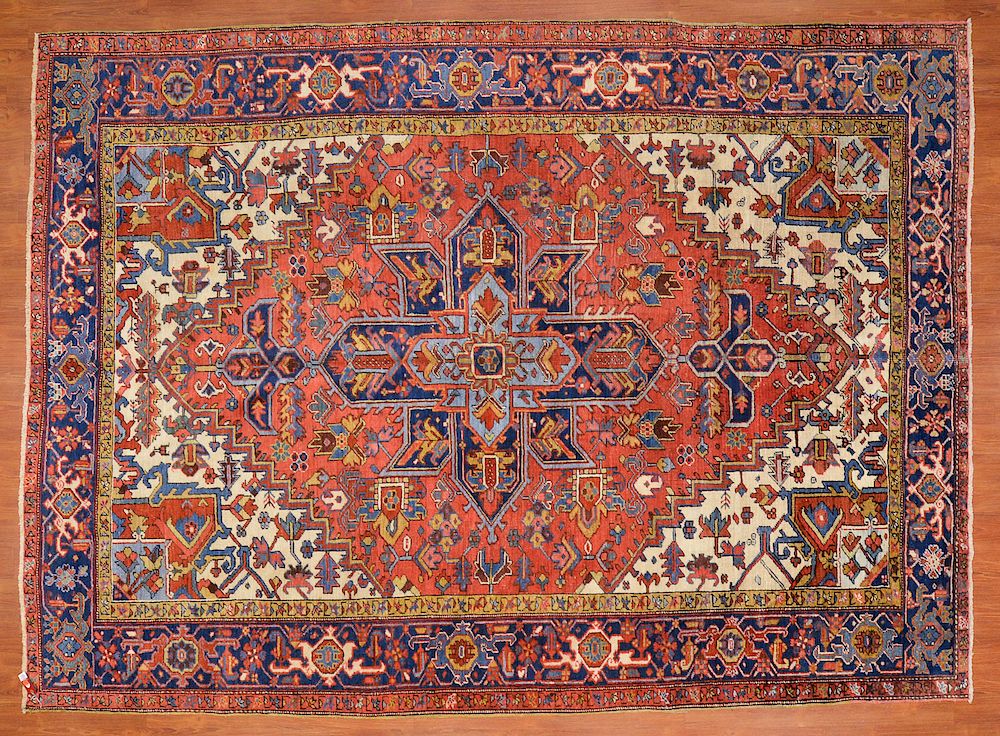 Appraisal: Antique Heriz Rug Persia x first quarter- th century Condition