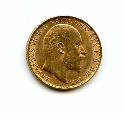 Appraisal: Great Britain Edward VII Sovereign KM- Abundant luster remains on