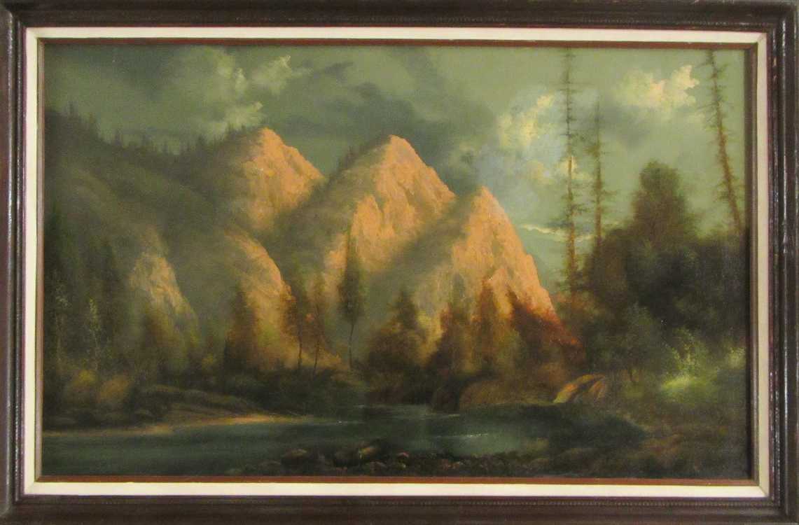 Appraisal: SCHOOL OF ELIZA BARCHUS OIL ON CANVAS Oregon th th