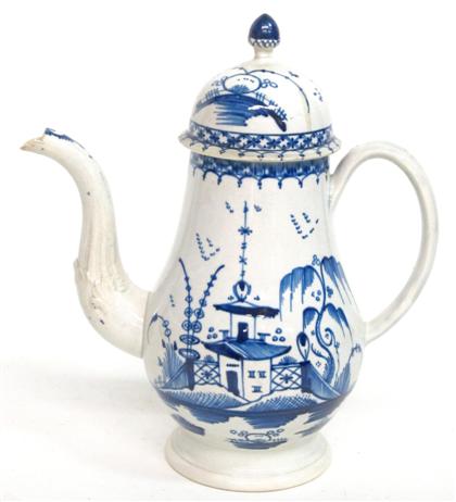 Appraisal: Worcester china coffee pot th century