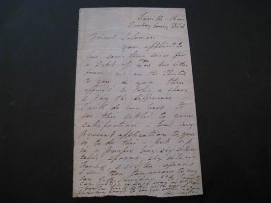 Appraisal: SHERIDAN Richard Brinsley - Autograph letter signed R Sheridan to