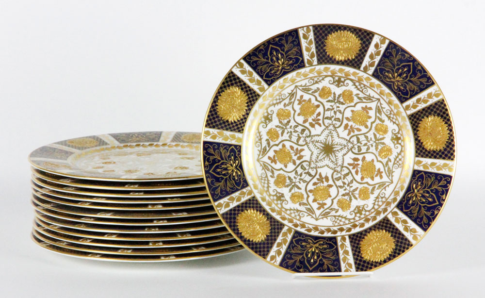 Appraisal: - English Dinner Plates English dinner plates Abbeydale Pattern in