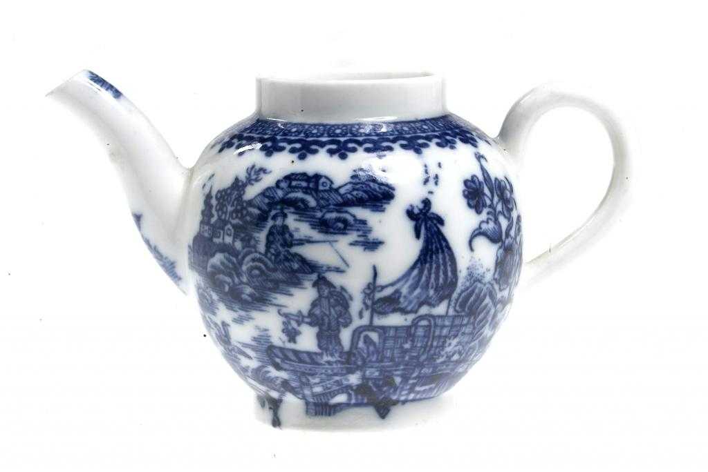 Appraisal: A CAUGHLEY TOY TEAPOT transfer printed in underglaze blue with