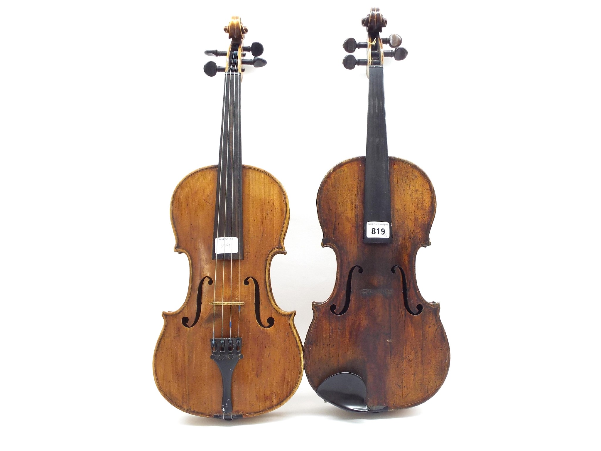 Appraisal: Mid th century violin labelled Nicolas Lupot a Paris cm