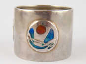 Appraisal: A Liberty Co Arts and Crafts silver napkin ring with