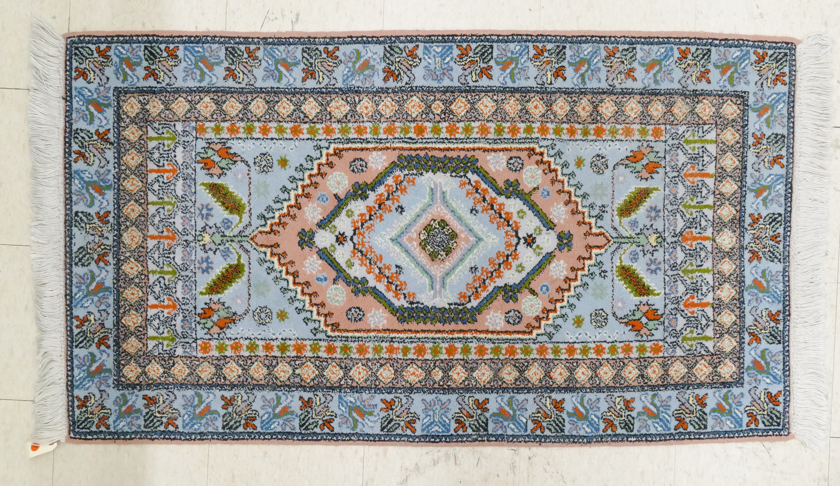 Appraisal: Moroccan Geometric Medallion Small Rug- ' '' x ' ''