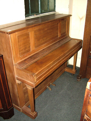 Appraisal: A mahogany cased 'John Ralph London' upright piano with triple