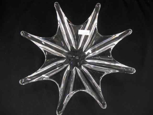 Appraisal: Baccarat Crystal Centerpiece Bowl eight point free form star ''