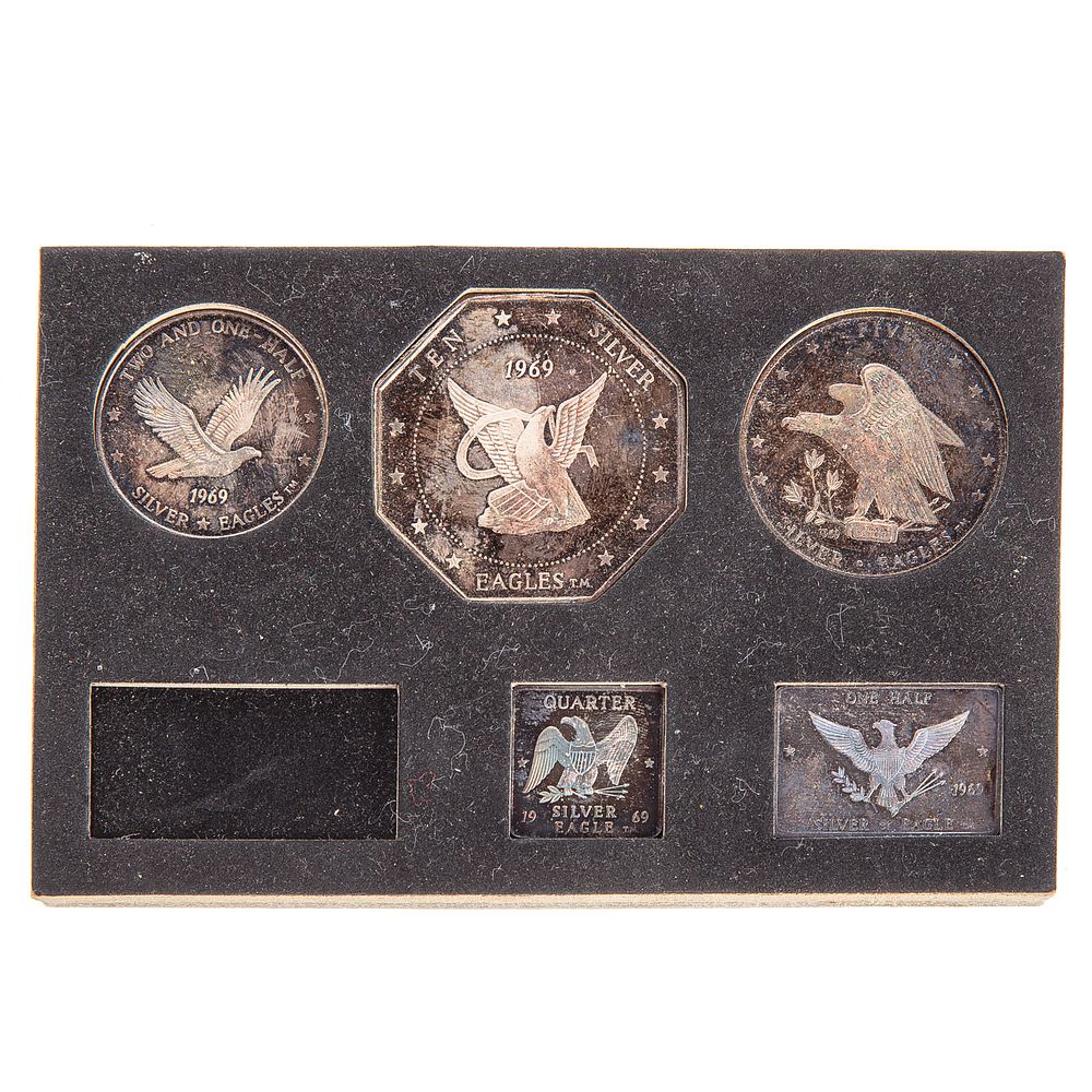 Appraisal: Silver Eagles Nest Ounces Missing oz Produced in this is