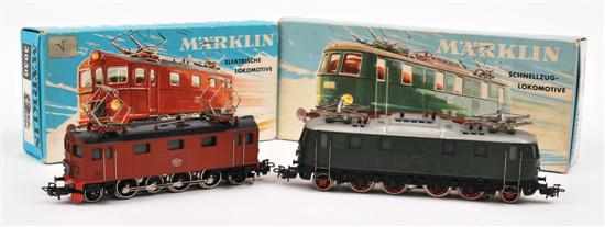 Appraisal: Two M rklin Locomotives Swedish Class electric locomotive red-brown -