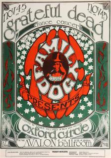 Appraisal: Vintage Rock Poster Grateful Dead Family Dog FD Stanley Mouse