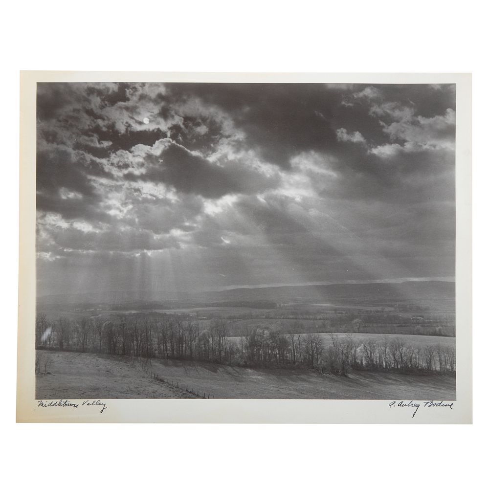 Appraisal: A Aubrey Bodine Middletown Valley photo American - Gelatin silver