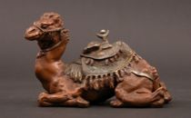 Appraisal: Painted Camel Inkwell Cast metal camel inkwell has a minutely