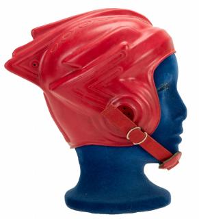 Appraisal: Buck Rogers Red Rubber Helmet Buck Rogers Red Rubber Helmet