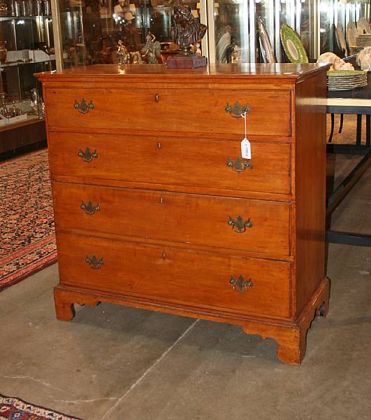 Appraisal: An American pine blanket chest late th early th century