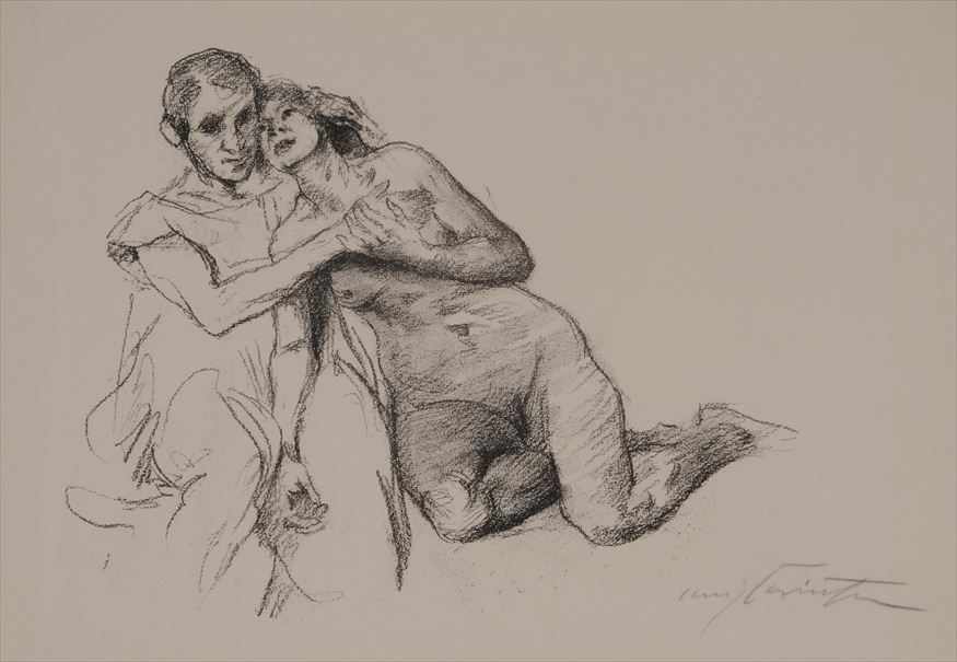 Appraisal: LOVIS CORINTH - TWO PRINTS OF NUDES Lithographs on paper